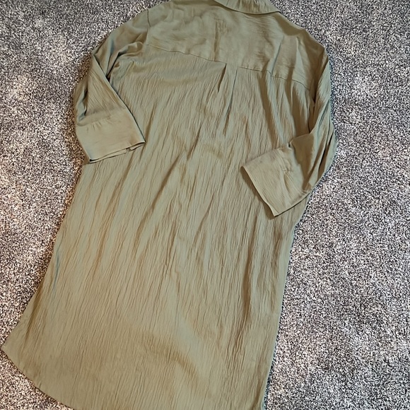 BOGO FREE H&M Shirt Dress Crinkle Cotton Dress - Picture 9 of 9